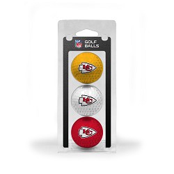 Kansas City Chiefs 3 GOLF Ball Clamshell 
